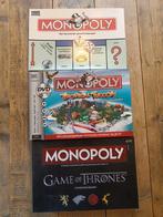 3 X ' Monopoly', Hobby en Vrije tijd, Gezelschapsspellen | Bordspellen, Parker., Parker., Ophalen of Verzenden, Zo goed als nieuw