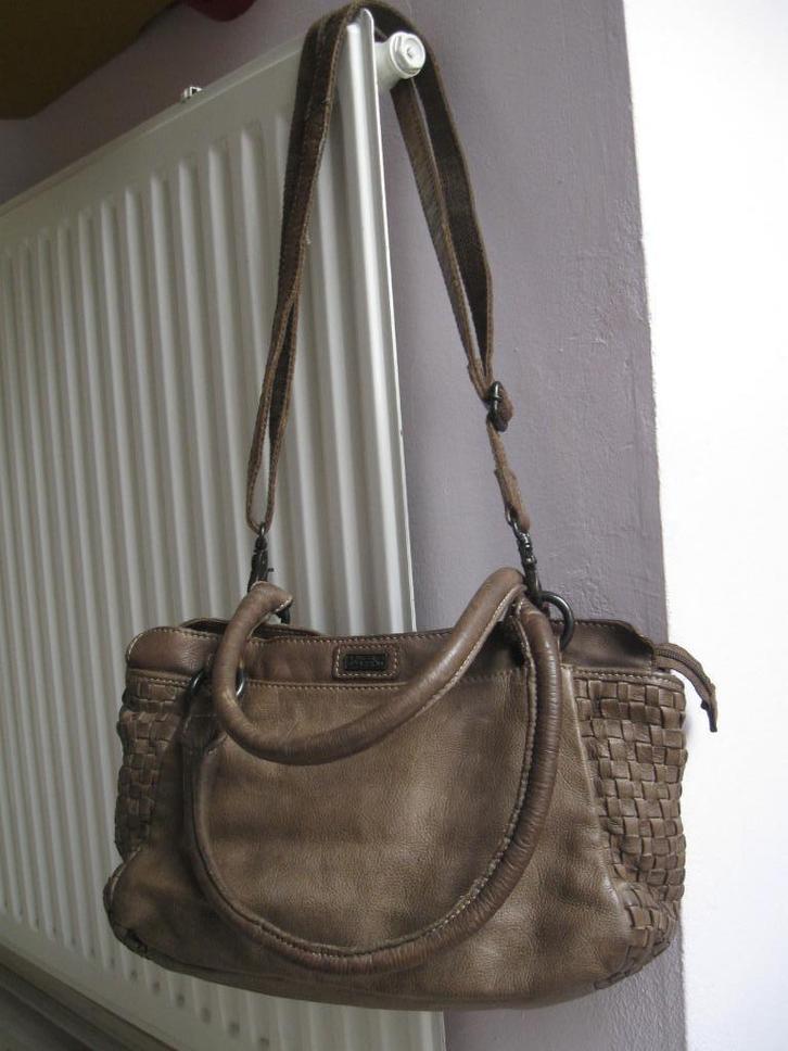 SPIKES & SPARROW mooie stoere leren tas goede staat, Sieraden, Tassen en Uiterlijk, Tassen | Damestassen, Zo goed als nieuw, Overige typen