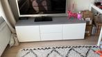 TV meubel Jysk – grijs met wit – 150 x 45 x 45, Huis en Inrichting, Ophalen, 100 tot 150 cm, Zo goed als nieuw, Minder dan 100 cm