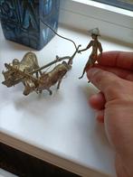 Zilver, Indonesische miniatuur  Boer met Ossenkar Beeldje, Antiek en Kunst, Ophalen of Verzenden, Zilver