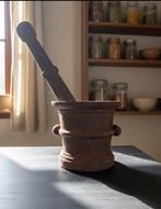 Antieke Vijzel met Stamper, Antiek en Kunst, Antiek | Keukenbenodigdheden, Ophalen of Verzenden