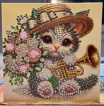 Super schattige poesjes kaarten glinsterende glas diamantjes, Ophalen, Nieuw, Dieren