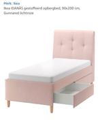 IKEA IDANÄS 1-persoons bed, lichtroze, Huis en Inrichting, Slaapkamer | Bedden, Ophalen, 90 cm, Zo goed als nieuw, 200 cm
