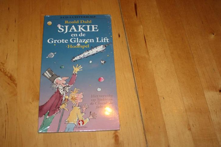 Sjakie en de grote glazen lift, Roald Dahl  nieuw in folie, Boeken, Luisterboeken, Cd, Kind, Ophalen of Verzenden