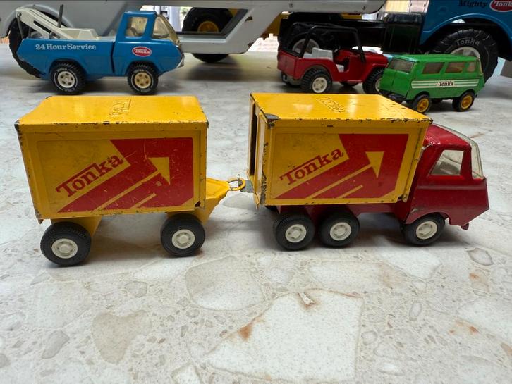 2x VINTAGE Tonka Auto Jaren '70, Verzamelen, Speelgoed, Gebruikt, Ophalen of Verzenden