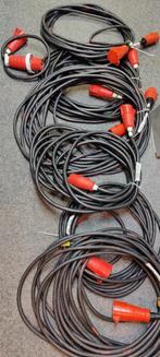 Kracht stroom kabels 32A, diverse lengtes, Doe-het-zelf en Verbouw, Elektra en Kabels, Ophalen, Zo goed als nieuw, Kabel of Snoer