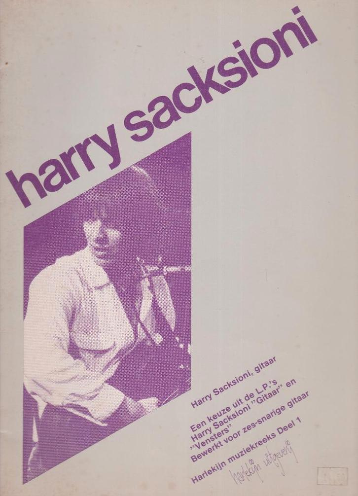 harry sacksioni – gitaar, Muziek en Instrumenten, Bladmuziek, Gebruikt, Artiest of Componist, Populair, Gitaar, Ophalen of Verzenden