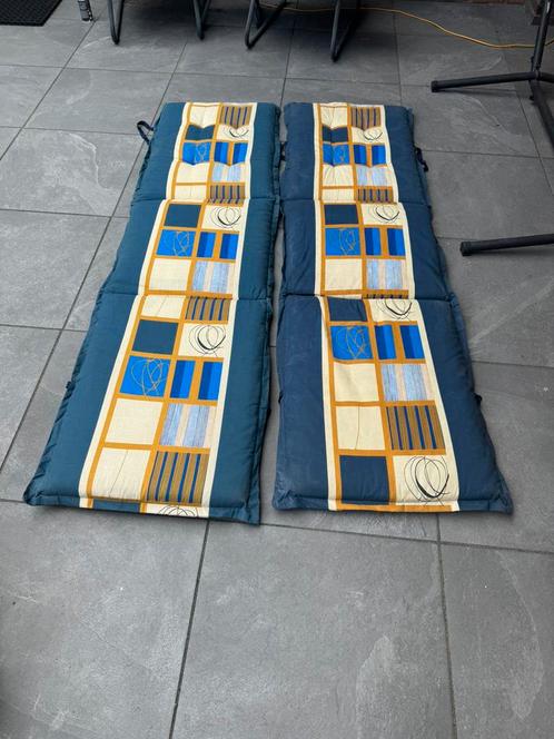 2 kussens loungebed / loungechair / zonnebed, Tuin en Terras, Tuinmeubel-accessoires, Gebruikt, Ophalen of Verzenden
