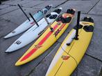 Veel windsurf spullen, Watersport en Boten, Windsurfen, Complete set, 5 tot 7 m², Met vin(nen), Gebruikt