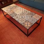 Salontafel met keramische tegels, Huis en Inrichting, Tafels | Salontafels, Ophalen, 100 tot 150 cm, 50 tot 100 cm, Zo goed als nieuw