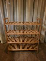Stapelbaar schoenenrek hout, Ophalen, Zo goed als nieuw