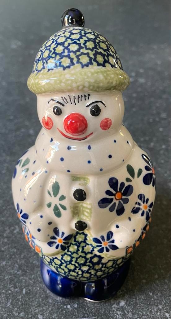Bunzlau Keramiek Sneeuwpop - 16cm, Diversen, Kerst, Zo goed als nieuw, Ophalen of Verzenden