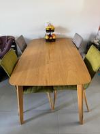 Eethoek met 4 stoelen Kick Collection, Huis en Inrichting, Complete eetkamers, Ophalen, Zo goed als nieuw, Deens ovaal, Scandinavisch, Nordic