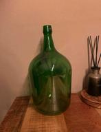 Groene vaas, Ophalen of Verzenden, Minder dan 50 cm, Groen, Glas