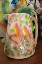 Franse Brocante Kan met Vogel St Clement barbotine, Ophalen of Verzenden