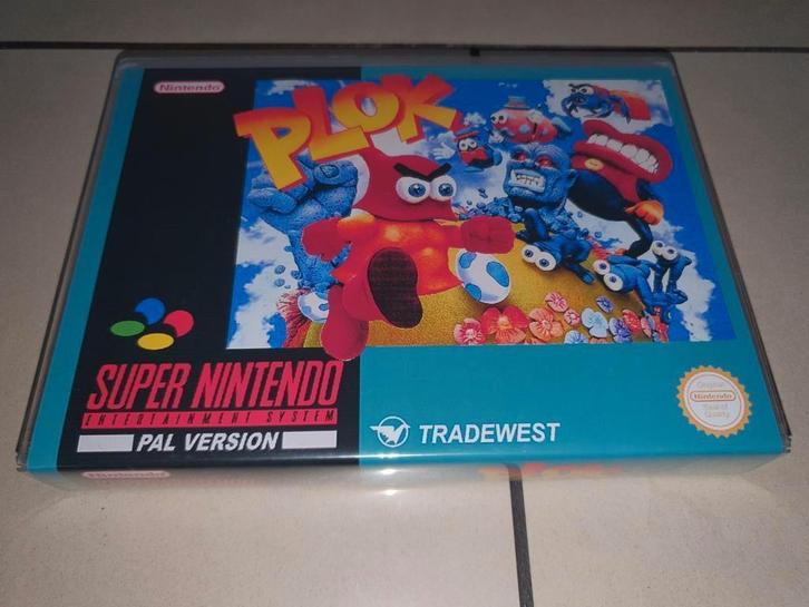 Plok SNES Game Case, Spelcomputers en Games, Games | Nintendo Super NES, Zo goed als nieuw, Verzenden