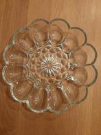 Vintage eierbord ei bord van glas Anchor Hocking, Ophalen, Glas of Glazen, Gebruikt, Glas