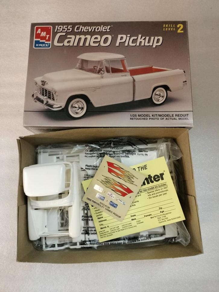 AMT 1955 Chevrolet Cameo Pickup Model, Hobby en Vrije tijd, Modelbouw | Auto's en Voertuigen, Zo goed als nieuw, Auto, 1:32 tot 1:50