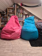 Zitzakken blauw en roze, Huis en Inrichting, Zitzakken, Ophalen, Gebruikt, Blauw