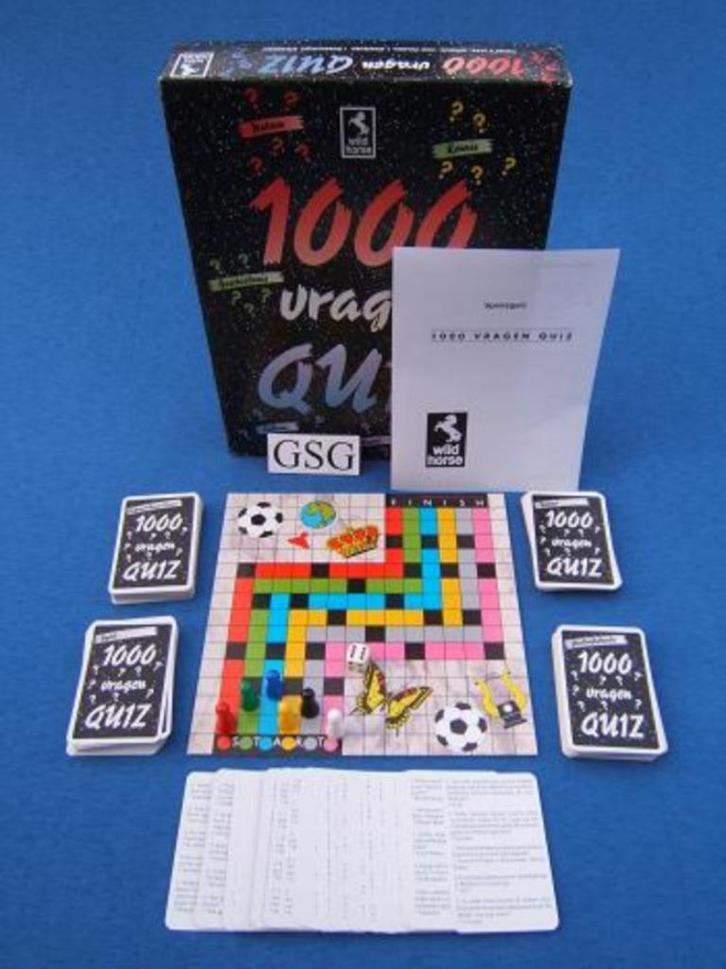 Duizend vragen quiz nr. 109112-02, Hobby en Vrije tijd, Gezelschapsspellen | Bordspellen, Zo goed als nieuw, Ophalen