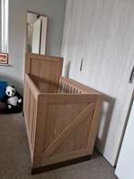 Stevig houten ledikant 120x60, Ophalen, Gebruikt, Ledikant