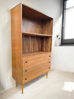 Vintage kast / vitrinekast / boekenkast, Ophalen, Gebruikt, 50 tot 100 cm, 150 tot 200 cm
