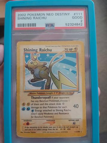 Shining Raichu #111 Neo Destiny 'good' beschikbaar voor biedingen