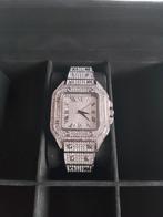 Heren horloge vol met stenen, Sieraden, Tassen en Uiterlijk, Horloges | Heren, Ophalen of Verzenden, Nieuw, Staal, Overige merken