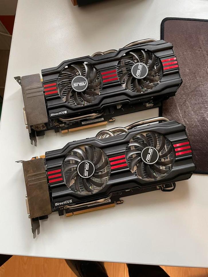 Asus GeForce GTX670 2GB SLI set, Computers en Software, Videokaarten, Zo goed als nieuw, Nvidia, PCI-Express 3.0, GDDR5, HDMI