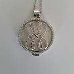 Zilverkleurige ketting met strass hanger My Imenso 33 mm, Met strass, Ophalen of Verzenden, Zo goed als nieuw, Zilver