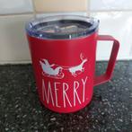 Kerst Rae Dunn beker Merry, Huis en Inrichting, Keuken | Servies, Overige materialen, Nieuw, Ophalen of Verzenden, Overige stijlen