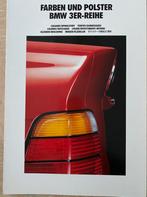 BMW 3 serie E36 Kleuren en bekleding brochure 1992, Ophalen of Verzenden, Zo goed als nieuw, BMW