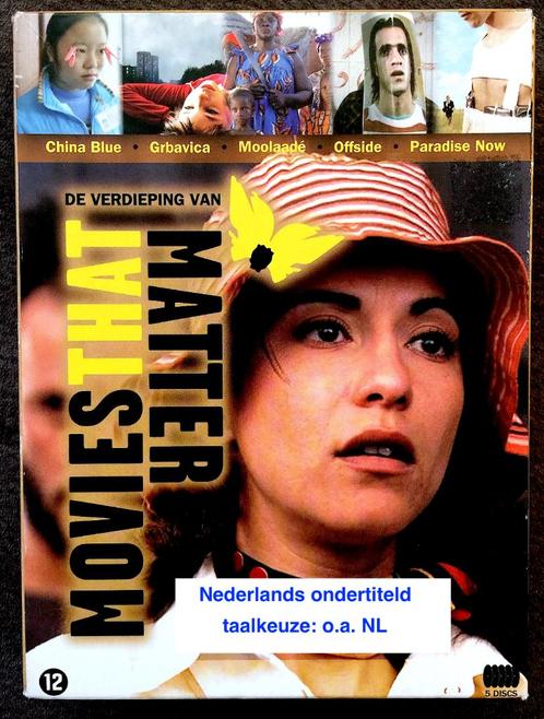 Movies That Matter nr 2 = dvd Box met 5 dvd's, Cd's en Dvd's, Dvd's | Filmhuis, Zo goed als nieuw, Overige gebieden, Boxset, Alle leeftijden