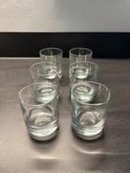 Glazen waterglazen 6 stuks, Verzamelen, Glas en Borrelglaasjes, Ophalen of Verzenden, Zo goed als nieuw, Waterglas