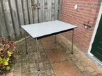Vintage formica eettafel bijzettafel keukentafel, Ophalen, Zo goed als nieuw, Rechthoekig, 50 tot 100 cm