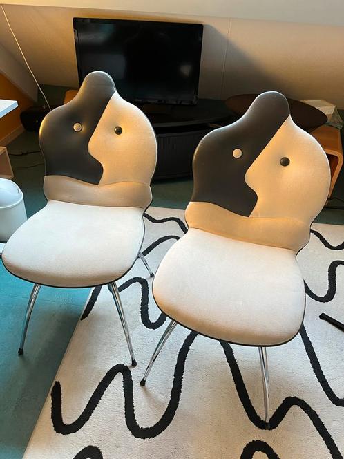 Leolux Antipode Stoelen - Set van Twee, Huis en Inrichting, Stoelen, Gebruikt, Twee, Metaal, Overige kleuren, Ophalen