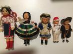 5 vintage klederdracht poppetjes, Ophalen of Verzenden