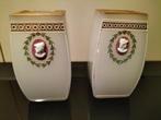 Antiek Empire stijl vaasjes met cameo 18 e eeuws, Antiek en Kunst, Antiek | Glas en Kristal, Ophalen of Verzenden