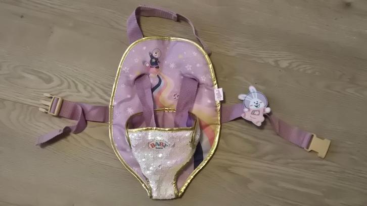BABY born Happy Birthday draagzak in leuke verjaardagsstijl, Kinderen en Baby's, Speelgoed | Poppen, Zo goed als nieuw, Babypop