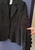 Gimaud zwart linnen blazer met knopen langs mouwen 38 41171, Kleding | Dames, Ophalen of Verzenden