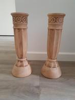 Kandelaars Romeinse stijl (hoogte 31 cm), Huis en Inrichting, Ophalen, Overige materialen, Gebruikt, Overige kleuren