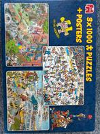 Jan van Haasteren 3x1000 Puzzels, Ophalen, 500 t/m 1500 stukjes, Zo goed als nieuw, Legpuzzel