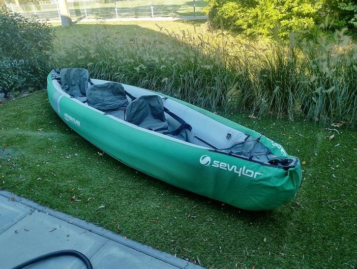 Sevylor Adventure Plus, inclusief accessoires, Watersport en Boten, Kajaks, Zo goed als nieuw, 2-persoons, Opblaasbaar, Ophalen of Verzenden
