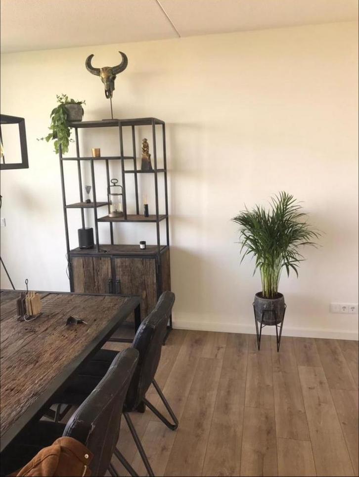 Industriële vakkenkast van Haco - massief hout & metaal, Huis en Inrichting, Kasten | Boekenkasten, Zo goed als nieuw, 50 tot 100 cm