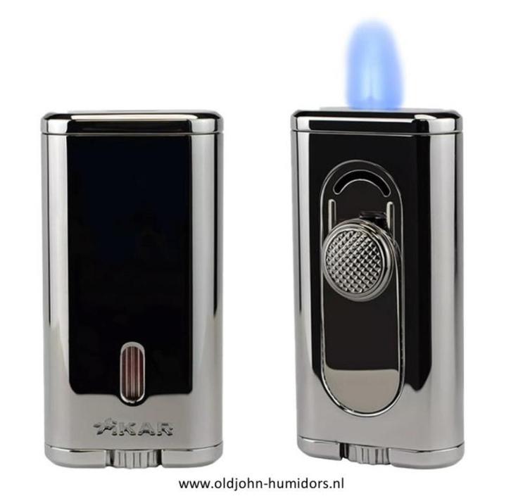 XIKAR SIGAARAANSTEKER VERANO FLAT JETFLAME GUNMETAL    sas59, Verzamelen, Rookartikelen, Aanstekers en Luciferdoosjes, Nieuw, Aansteker