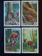 Zaire 1984 WWF Okapi, Postzegels en Munten, Postzegels | Afrika, Ophalen of Verzenden, Overige landen, Postfris