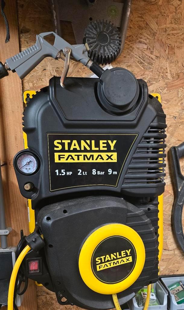 Stanley Fatmax Compressor, Doe-het-zelf en Verbouw, Compressors, Gebruikt, 6 tot 10 bar, Minder dan 25 liter, Minder dan 200 liter/min