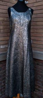 Vintage damast jurk, maat 38, Kleding | Dames, Gelegenheidskleding, Maat 38/40 (M), Vintage, Ophalen of Verzenden, Galajurk