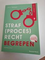 Straf(proces)recht Begrepen - J.H.J. Verbaan, Boeken, Studieboeken en Cursussen, Ophalen, J.H.J. Verbaan, HBO, Zo goed als nieuw