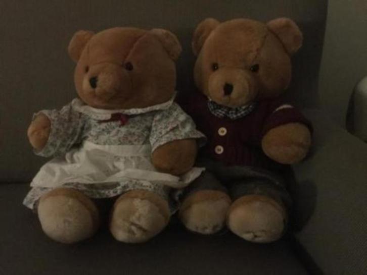 Bijenkorf teddyberen (Bob en Sabine), Verzamelen, Beren en Cherished Teddies, Gebruikt, Stoffen beer, Overige merken, Ophalen of Verzenden